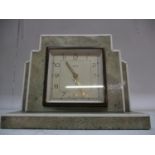 A Smiths shagreen Art Deco mantle clock, LOC 1:1