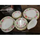 A Royal Worcester Royal Garden Elgard part dinner service, approximately 27 pieces