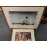 A William Russell Flint limited edition print, together with one other print Location: A1