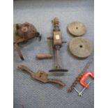 Vintage tools to include a hand drill Location 5:3