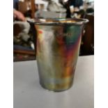 A Victorian London silver beaker by William Summers 13cm h x 10cm d, 307g Location: Porters