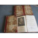 Books - Four volumes of The Dramatic Works of Ben Jonson and Beaumont and Fletcher with the notes of