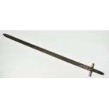 An 18th/19th century copy of a 13th century Norman oakeshott long sword, with tapering fullered