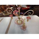 A Victorian glass epergne A/F Location: SR