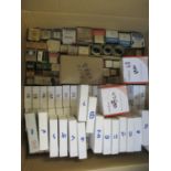 A box of vintage radio valves in boxes, (comprehensive list in additional photos) Location: RAF