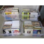 Six crates of assorted 7" singles (approx 1000)