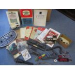Miscellaneous motoring and railway items to include railway uniform badges and miscellaneous