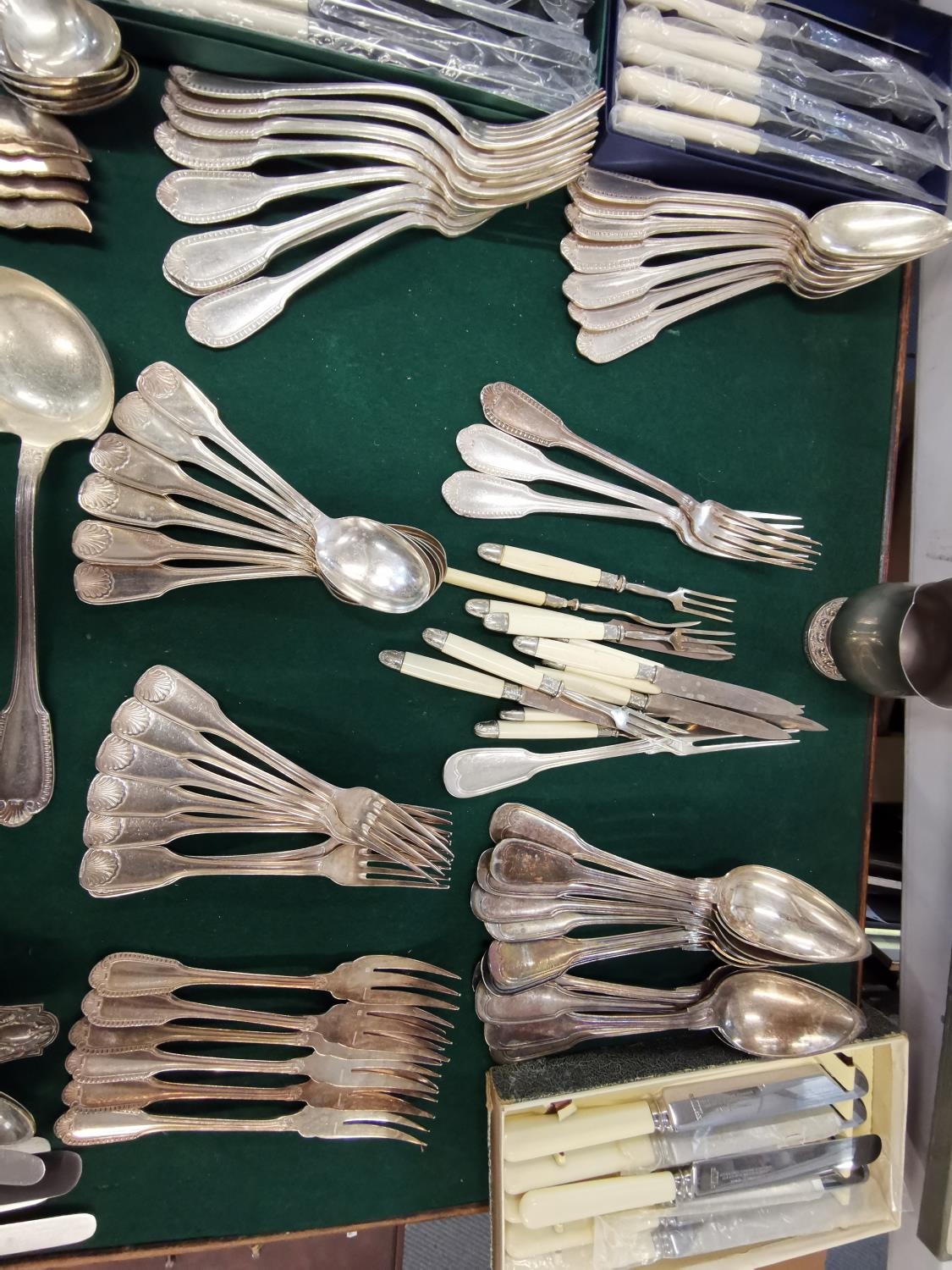 A quantity of French silver plated flatware and some English Location: 7:4 - Image 2 of 4