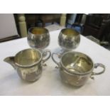 Mixed silver to include a pair of brandy cups, total weight 435g