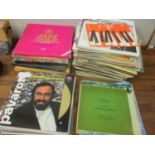 A collection of vinyl records, 12" and 10" to include 70's-80's pop, Classical (some box sets,