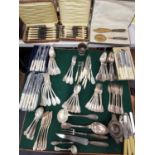 A quantity of French silver plated flatware and some English Location: 7:4
