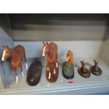 Royal Doulton and Beswick models of racehorses to include Beswick Connoisseur model of The Minstrel,