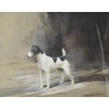 Reuben Ward Binks (1880-1950) - A terrier watercolour signed lower right, 24cm x 31cm framed and