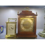 Two clocks to include a Mappin & Webb carriage clock and an Elliott mantel clock