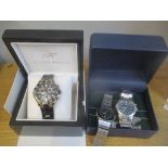 Gents wristwatches to include two Seiko and Klaus Kobec quartz