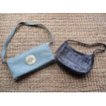 Two Mulberry occasional leather bags, one a small black leather shoulder bag with adjustable
