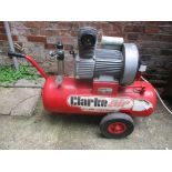 A Clarke electric air compressor Location: G