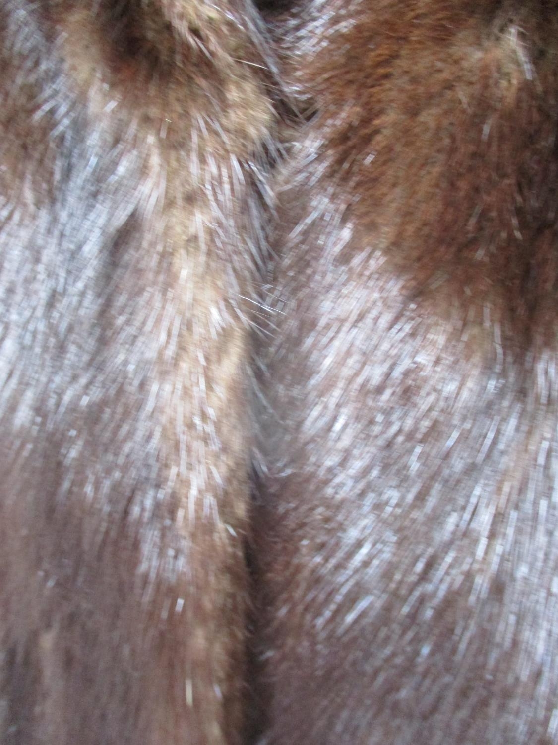 A vintage full length brown mink coat having a shawl collar, 38/40" chest x 47" long Condition: - Image 6 of 8