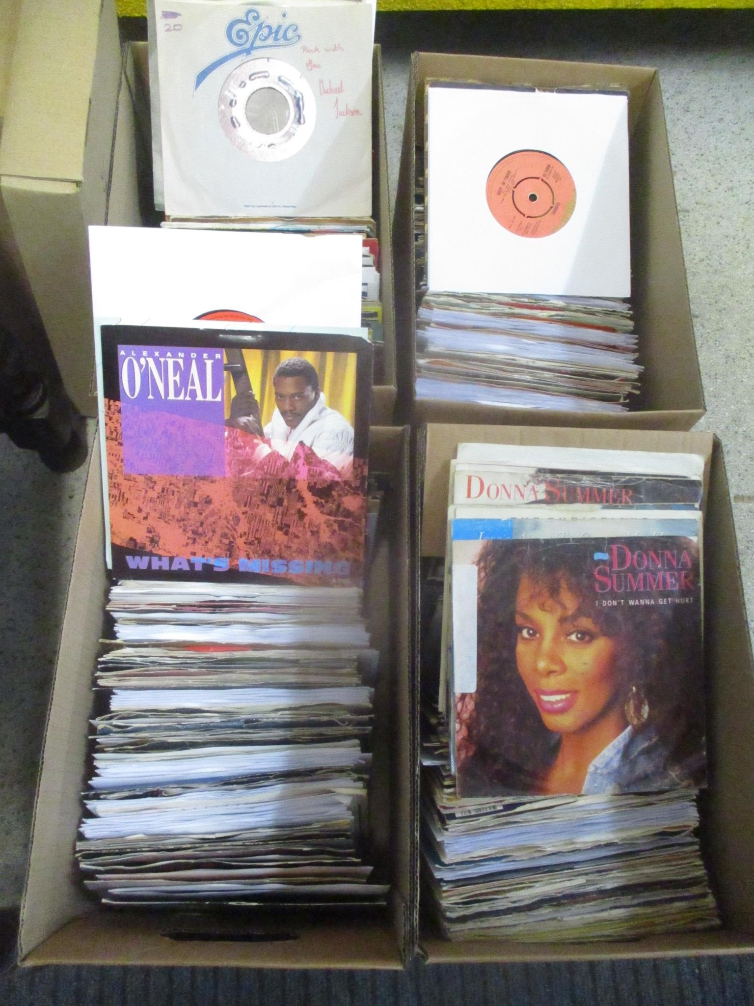 Four boxes of Soul/R&B/Dance 7 inch singles