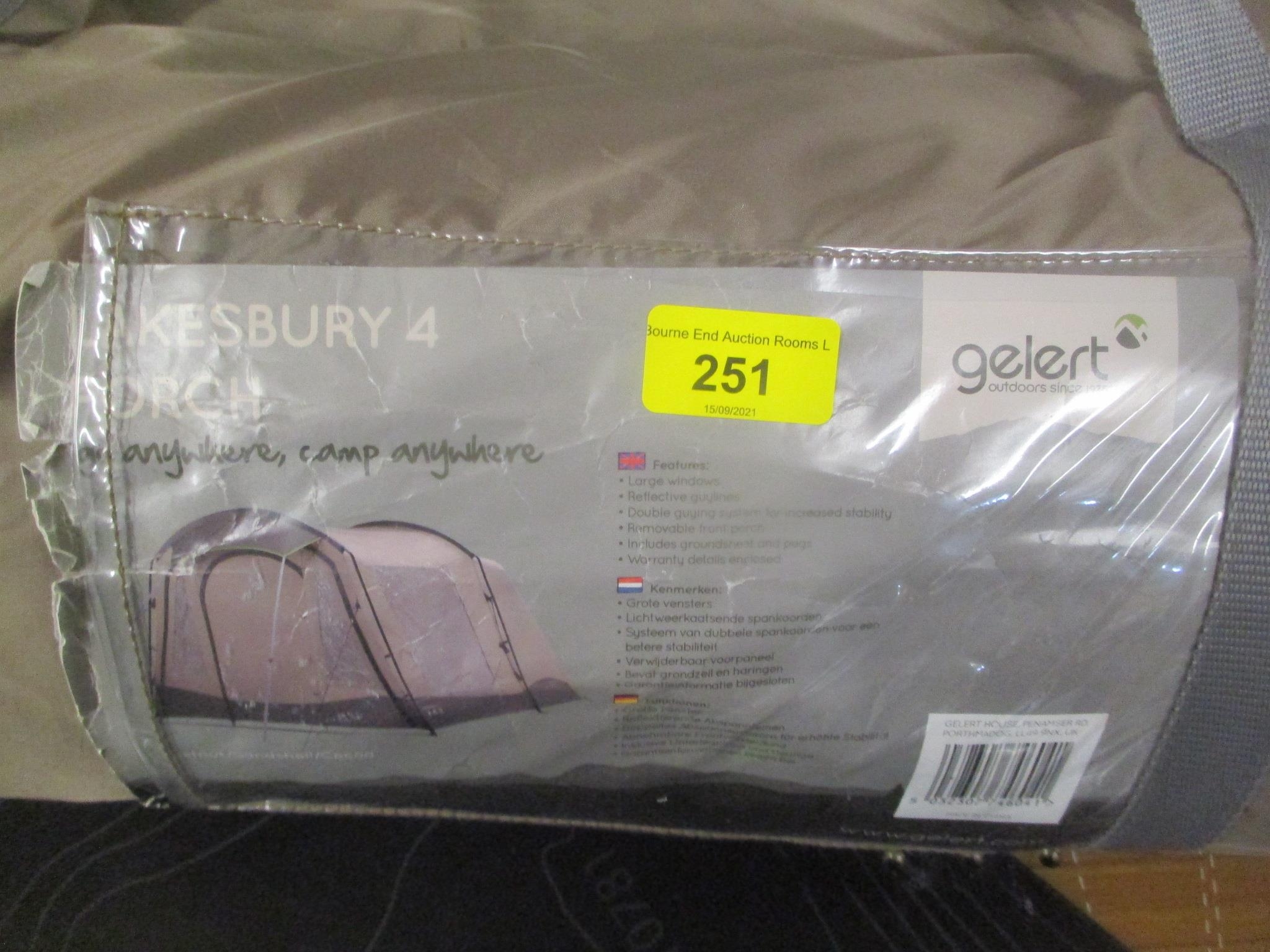 A Gelert Lakesbury 4 porch tent - Image 2 of 2