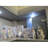 A Lladro porcelain Jazz Band to include a Jazz Saxophonist and Jazz Horn, all boxed Location: 10:1