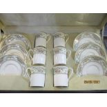 A Royal Doulton Alton pattern coffee can and saucer set, in case Location: RAF