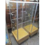 An ex John Lewis display cabinet with single door 164.5cm h x 60cm w