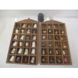 Thimbles to include four silver examples, two Royal Crown Derby limited edition examples and