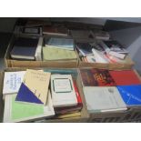 A selection of philosophy books, contained in ten boxes