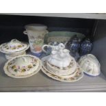 Ceramics to include a Royal Doulton Indian Summer dinner service, a continental tea pot, an egg