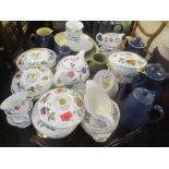 Royal Worcester Evesham to include five tureens with lids, Denby pottery and other items of