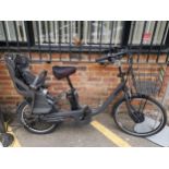 A Bridgestone Angelino Electric bike, with childs seat, in working order, no charger Location: G