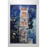 John Piper (1903-1992) Huish Episcopi, limited edition lithograph, signed and numbered 14/100 in