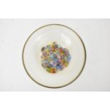 A vintage Murano Millefiori Art glass bowl indistinctly signed to base, 5cm h, 18cm d. Condition: no