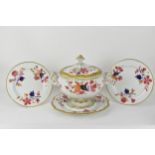 An early 19th century Flight, Barr & Barr tureen, cover and stand in the Imari style decorated