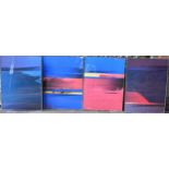 Rib Bloomfield - Four abstract compositions screen-prints entitled Eclipse, Spectrum, Azure and