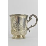 A Victorian silver christening mug by John Edward Walter & John Barnard, London 1871, of cylindrical