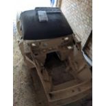 An M G B Roadster British Motor heritage body shell, and various parts comprising a hard top, doors,