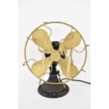 An early 20th century Gilbert table fan Condition: needs rewiring