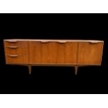 A 1960's teak sideboard by Tom Robertson for McIntosh of Kirkaldy, with three graduated drawers, a