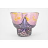 A George Elliot Bewdley Art glass bowl of footed base, 10cm h, 12.5cm d