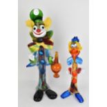 Two large Murano clowns, tallest 54cm high Condition: no damage