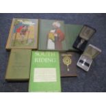 A small collection of books to include The Pilgrim's Progress by John Bunyan, a 1913 Arabian Nights,