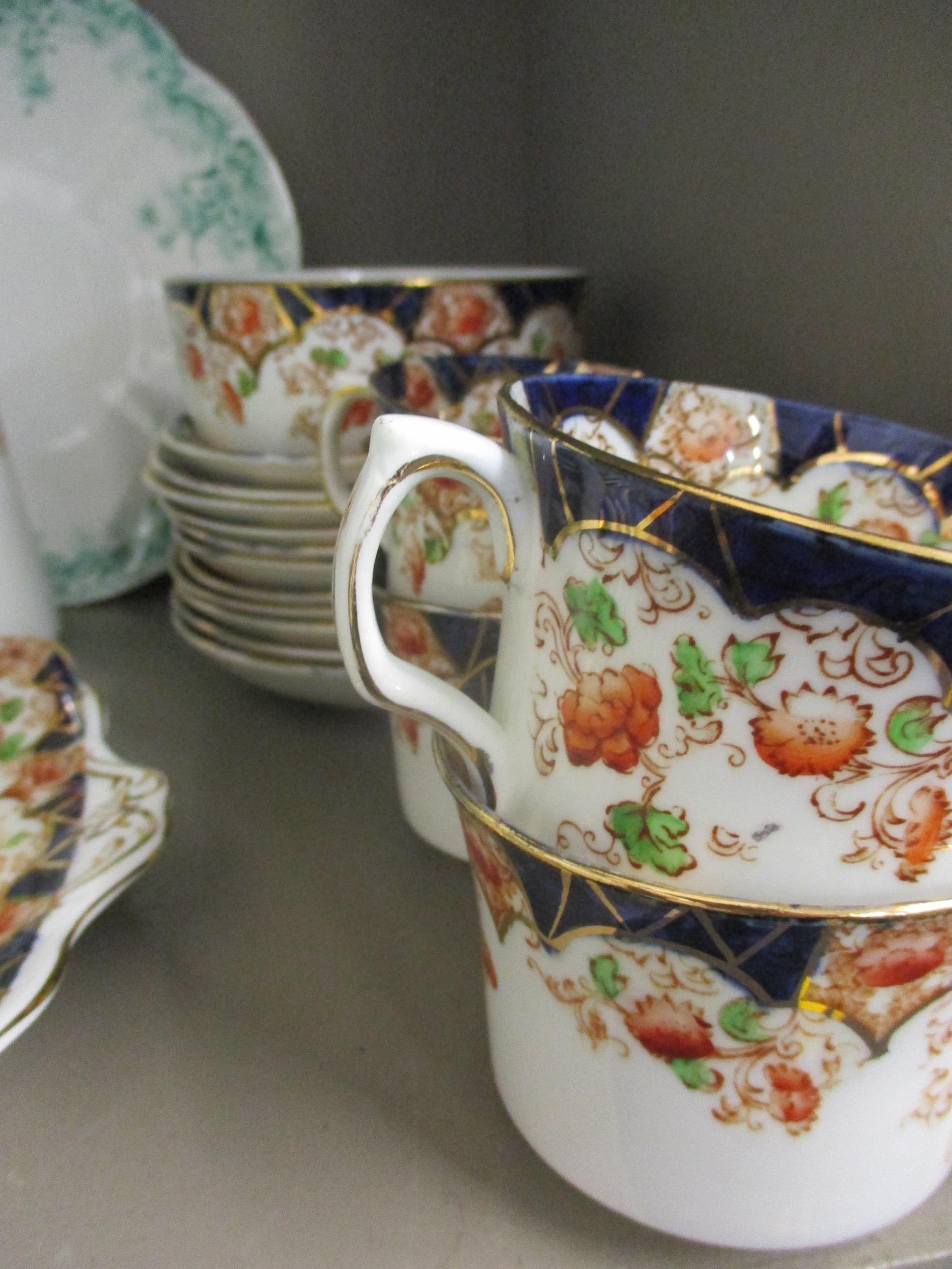 Two early 20th century part tea sets to include Atlas china and Foley china Location: RWB - Image 4 of 4