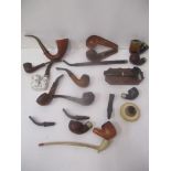 A selection of mixed pipes to include KRP Peterson and others