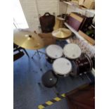 A child's 'Speedfire' drum kit Location: RAF