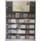 Great Britain stamps - Queen Victoria up to 1884, range from imperf/perf Reds - Surface printed