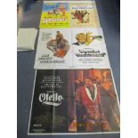A selection of various Quad film posters circa 1960/70 and later to include The Town that Dreaded