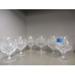 A set of six Stuart brandy balloons. Condition: Good, no chips, nibbles or stains Location: RWB