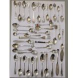 Silver to include thirty eight spoons, a pickle fork and two butter knives, 452g, Location: CAB